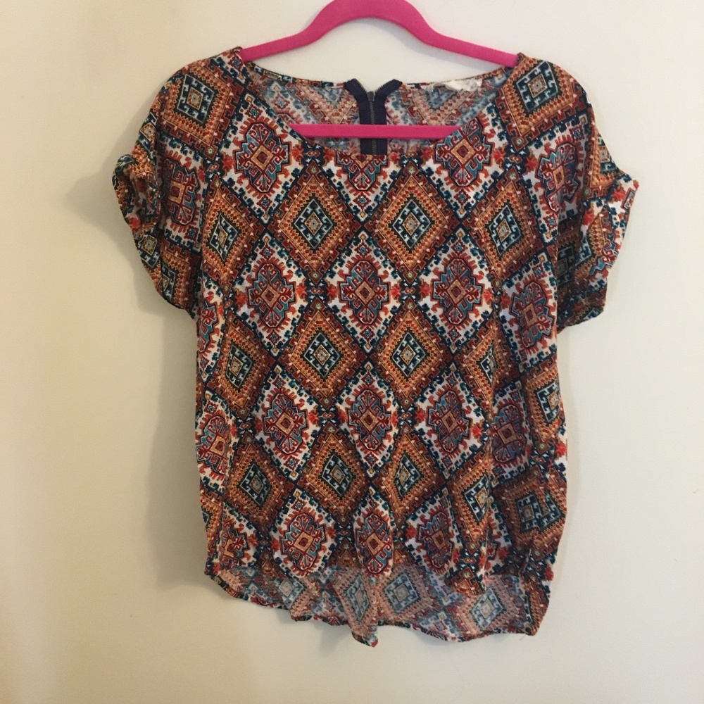 Pink Republic Patterned Blouse